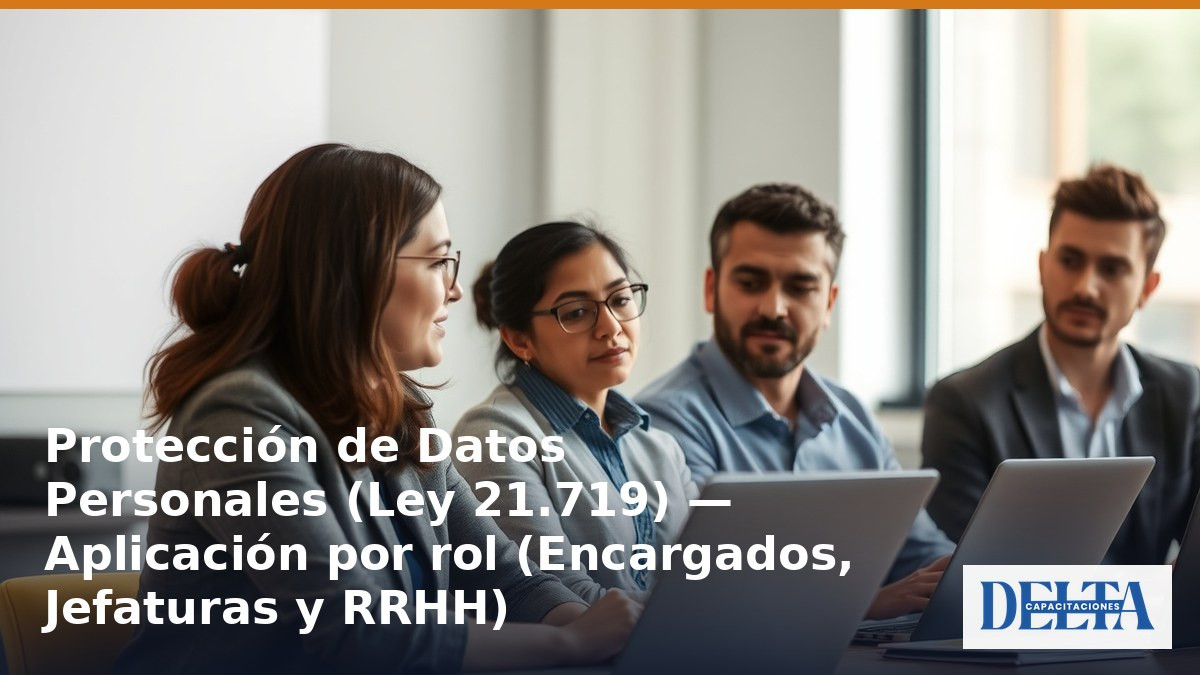 Protección de Datos Personales (Ley 21.719) — Aplicación por rol (Encargados, Jefaturas y RRHH)